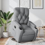 Maison Chic Naslanjač - Relax naslanjač s funkcijo vstajanja svetlo sivo blago, (22040185) | Shoptok.si