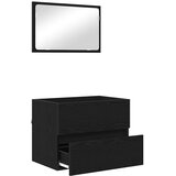  Set namještaja za kupaonicu s ladicama Zidne 2 pcs Crni hrast | shoptok.hr