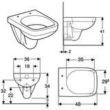 Geberit WC ŠOLJA SELNOVA COMPACT (KRATKA) KONZOLNA 501.504.00.7 GEBERIT | ePonuda.com