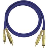 Oehlbach cinch avdio priključni kabel [2x moški cinch konektor - 2x moški cinch konektor] 0.50 m modra pozlačeni konektorji NF 1 Master, (20431579) | Shoptok.si