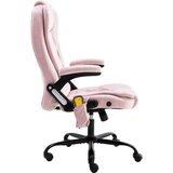  Masažni pisarniški stol roza žamet, (20669168) | Shoptok.si