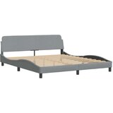  Okvir kreveta s LED svjetlima svjetlosivi 180x200 cm od tkanine | shoptok.hr