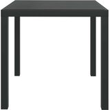  Vrtni stol crni 80 x 80 x 74 cm aluminijum i WPC | shoptok.hr