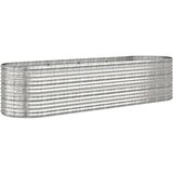  Povišena vrtna gredica od pocinčanog čelika 296x80x68 cm srebrna | shoptok.hr