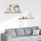  Polica na zidu 2 kom. Smeđa 100 x 9 x 3 cm Konstruirano drvo | shoptok.hr