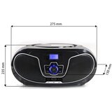 Manta CD player, FM, USB, MP3, LCD, DC + baterije, crni BBX007 | shoptok.hr