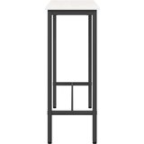 Stol Bijelo 100 x 40 x 101 cm Inženjerska drva i čelik | shoptok.hr