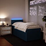 Box spring krevet s madracem plavi 90x190 cm baršunasti Cijene