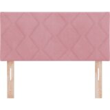  LED vzglavje z LED lučmi Geometrični Roza 100 cm Žamet, (5000043874) | Shoptok.si