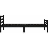  Okvir za krevet od masivnog drva crni 100 x 200 cm | Eponuda.com