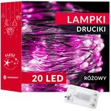 MIKRO LED lampice na baterije, 20 LED dioda - Roza | shoptok.hr