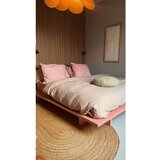 Karup Design Svetlo rožnata zakonska postelja iz masivnega bora z letvenim dnom 140x200 cm Japan – | Shoptok.si