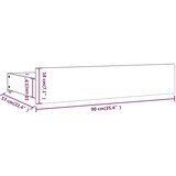  Za krevet s ladicama crni 135 x 190 cm 4FT6 bračni | shoptok.hr