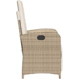  3-dijelni bistro set s jastucima bež od poliratana | shoptok.hr