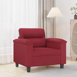 The Living Store Fotelja crvena boja vina 60 cm od umjetne kože Cijene