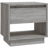 Furnova Nočna omarica siva sonoma 45x34x44 cm iverna plošča, (21926338) | Shoptok.si