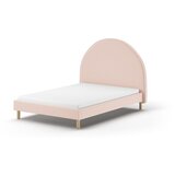 Vipack Ružičasti tapecirani krevet s podnicom 140x200 cm MOON – | shoptok.hr