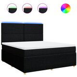 Maison Chic Box spring postelja - Vzmetna postelja z vzmetnico črna 180x200 cm blago SL23560, (21880145) | Shoptok.si