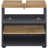 Støraa antracitno siva omarica za pod umivalnik v hrastovem dekorju 60x57 cm thessa | Shoptok.si