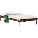 vidaXL Okvir za krevet boja hrasta 90x200 cm konstruirano drvo i metal Cijene