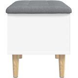  Klupa za pohranu bijela 62 x 42 x 46 cm od konstruiranog drva | shoptok.hr
