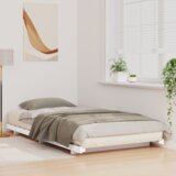 vidaXL Krevet s daskama Bijelo 90 x 220 cm Masivna borovina | shoptok.hr