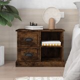  Noćni ormarić boja dimljenog hrasta 60x35,5x45 cm Cijene