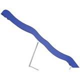 vidaXL Tobogan za igru plavi 210 x 40 cm od polipropilena u