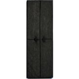 vidaXL Omarica za čevlje črna 60x30x166 cm iz blaga | Shoptok.si