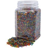 Playbox Kuhane šarene prozirne plastične perle 2-3 mm 500g | shoptok.hr