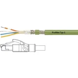 806410 RJ45 omrežni kabel CAT5e SF/UTP 1 m zelena PUR plašč, pletena zaščita, zaščita iz folije, prožen notranji vodnik 1 kos, (20417690)