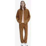 A.P.C. Pamučne hlače Pantalon Sydney boja: smeđa, ravni kroj, H COGBJ-H08422 CARAMEL