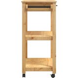 vidaXL Kuhinjska kolica MONZA 84 x 40 x 90 cm od masivne borovine | shoptok.hr
