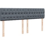  Krevet s oprugama i madracem tamnosivi 200x200 cm baršunasti | shoptok.hr