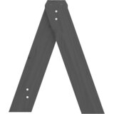  Stolci 2 kom sivi 40x40x45 cm od masivne borovine | shoptok.hr