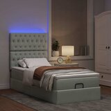  Okvir za krevet s madracima svjetlosivi 80x200 cm baršunasti | shoptok.hr