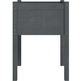 vidaXL vrtne sadilice 2 kom sive 50 x 50 x 70 cm od masivne borovine | shoptok.hr