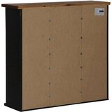 vidaXL viseča omara HALDEN 2 drsna vrata črna 75x22,5x70 cm Bor | Shoptok.si