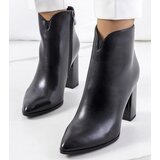 Gemre Black heeled ankle boots Ezinet | ePonuda.com