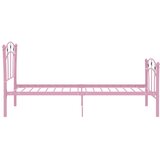  Okvir za krevet s nogometnim uzorkom ružičasti metal 90x200 cm | Eponuda.com