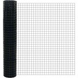  Ograda s postovima Siva 1,5 x 10 m Čelik i PVC | shoptok.hr