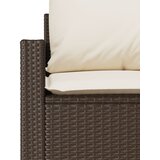  4-dijelni set vrtnih sofa od poliratana s jastucima smeđi | shoptok.hr