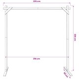  Vjenčani luk Svijetlosmeđa 225 x 95 x 226 cm Masivna borovina Slike
