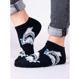 Yoclub Unisex's Ankle Funny Cotton Socks Patterns Colours SKS-0086U-B100 Cene