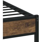  Okvir kreveta bez madraca s uzglavljem boja hrasta 150x200 cm | shoptok.hr