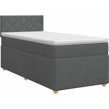  Boxspring krevet s madracem Tamnosiva 90 x 200 cm Tkanina | shoptok.hr