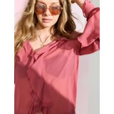 Sinsay Lepršava košulja bluza s volanima i vezanjem | shoptok.hr