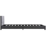  Okvir za krevet od umjetne kože sivi 100 x 200 cm | Eponuda.com