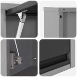  Ormar za alate s pohranom Crna i Siva 100 x 25 x 35 cm | shoptok.hr