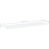 Police za knjige 8 kom bijele 100 x 30 x 1,5 cm od iverice | Eponuda.com